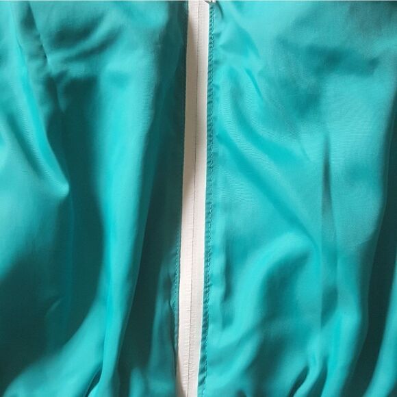 REDFOX Pink and Teal Reflective Zip Front Windbreaker Jacket with Hood Sz Medium - Picture 2 of 7